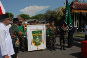 laskar kirab resolusi jihad tiba di pasuruan 2