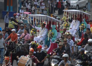 pawai penyambutan setiyono