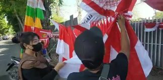 Sempat Terpuruk karena Pandemi, Omzet Pedagang Bendera Kini Naik 100 Persen