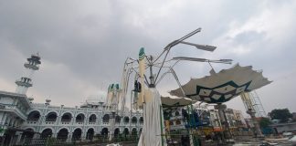 Lagi, Penyebab Payung Madinah Bengkok Gara-gara Human Error