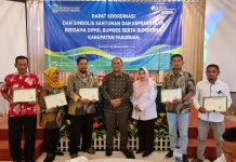 Sosialisasi BPJS Ketenagakerjaan, Penyerahan Simbolis Santunan dan Kepesertaan Bumdes – Bumdesma Kabupaten Pasuruan