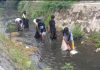 Pendaki yang Prank Tersesat di Lemongan, Disanksi Bersihkan Sampah di Sungai  