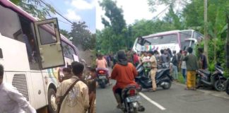 Bus Wisata Blong di Jalur Bromo