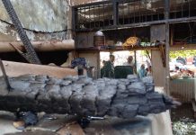 Kebakaran Hebat Hanguskan Empat Warung di Paiton