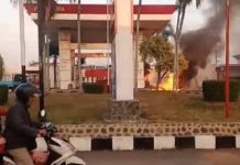 Motor Warga Condong Terbakar usai Isi BBM di SPBU