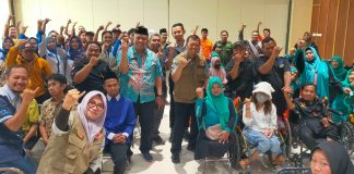 Penyandang Disabilitas di Pasuruan Ikut Simulasi Antisipasi Bencana Bumi