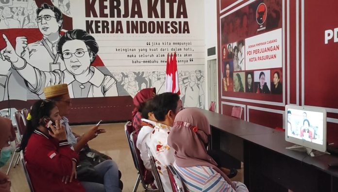 Nobar Mahfud MD Jadi Cawapres, DPC PDIP Kota Pasuruan: Mantap, Beliau Top!