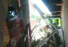 Truk LPG Seruduk Warkop di Genggong, Ambyar!
