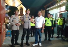 Polres Pasuruan Gelar Patroli Pengamanan di 53 Gereja saat Misa Natal
