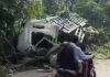 Truk Terguling Sasak Tiang dan Pohon di Jalur Tutur-Purwodadi, Sopir Luka-Luka