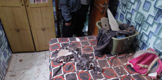 Blar! Rumah Warga Pasrepan Dilempar Bondet, Genting dan Asbes Berantakan