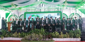 Pelantikan PCNU Kraksaan di Probolinggo, Nun Hafidz Tekankan Khidmat NU