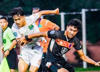 Lapangan Terguyur Hujan, Persekabpas Takluk 0-1 dari Perseden Denpasar
