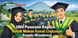 GUSDURian Pasuruan Apresiasi Souvenir Kotak Makan Wisuda UNU Pasuruan: Langkah Awal Budaya Zero Waste