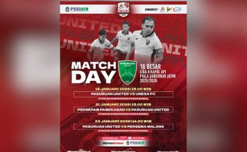 Pasuruan United Lakoni Tiga Laga 16 Besar Liga 4 di Bangil, Ini Jadwal Lengkapnya