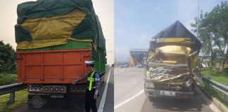 Sopir Ngantuk, Truk Seruduk Truk di Tol Paspro, Kenek Kehilangan Kaki