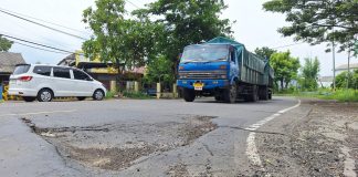 Makan Korban Pemotor, Jalan Berlubang Jalur Lingkar Utara Kota Probolinggo Dikeluhkan Warga