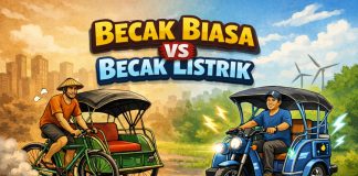 Becak Listrik vs Becak Biasa, Ini 5 Perbedaan yang Perlu Bolo Ketahui