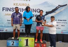 Atlet Muda Dominan, Kabupaten Pasuruan Finis Tiga Besar di Kejurda Finswimming Jatim