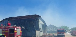 Baru Sepekan Vakum Produksi, Pabrik Wood Pellet di Gempol Ludes Terbakar, Kerugian Capai Rp8 Miliar