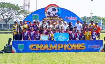 Dramatis lewat adu penalti, Gempol Juarai Turnamen Sepak Bola Pelajar Piala Bupati Pasuruan Tingkat Pelajar