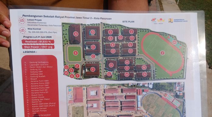 Wali Kota Pasuruan Cek Kesiapan Sekolah Rakyat, Pembangunan Sudah Capai 81 Persen
