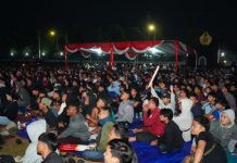 Nobar Final Piala Dunia 2026 di Kota Pasuruan Meriah, Ratusan Warga Padati Lapangan Yon Zipur 10