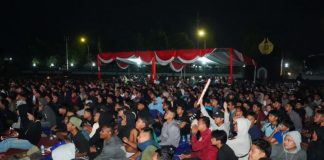 Nobar Final Piala Dunia 2026 di Kota Pasuruan Meriah, Ratusan Warga Padati Lapangan Yon Zipur 10