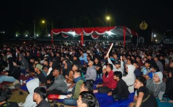Nobar Final Piala Dunia 2026 di Kota Pasuruan Meriah, Ratusan Warga Padati Lapangan Yon Zipur 10
