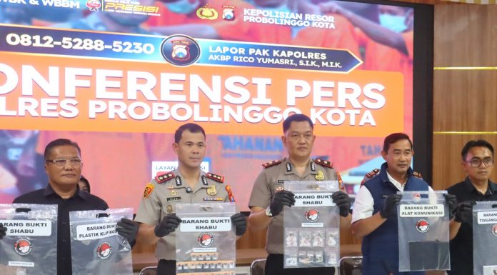 Sepekan, Polres Probolinggo Kota Bongkar Tiga Kasus Narkoba, 20 Gram Sabu Disita