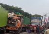 Empat Truk Tabrakan Beruntun di Patung Sapi Pandaan, Jalur Malang-Surabaya Macet