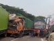 Empat Truk Tabrakan Beruntun di Patung Sapi Pandaan, Jalur Malang-Surabaya Macet