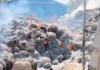 Tumpukan Kapuk di Sukorejo Ludes Terbakar