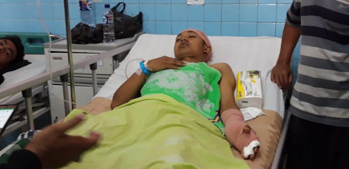 Korban Sajam di stadion Kota Probolinggo