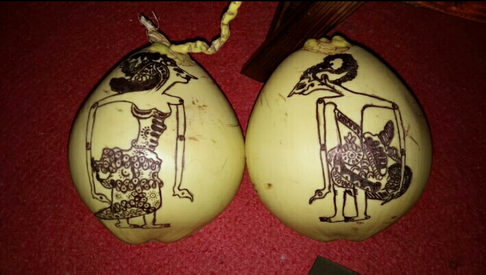 Gambar Wayang Di Kelapa Untuk 7 Bulanan