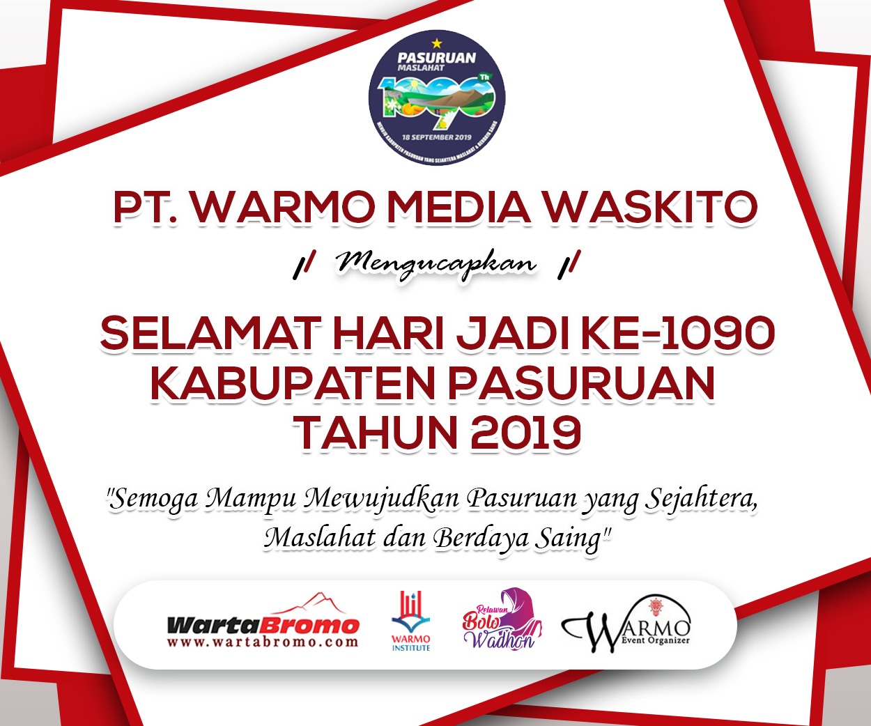 Injak Tahun Ke 1 090 Kabupaten Pasuruan Mau Apa Wartabromo