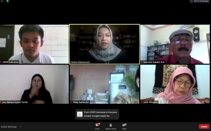 WEBINAR: Mitra binaan PT Pertamina Gas East Java Area membagikan pengalamannya pada kegiatan Webinar