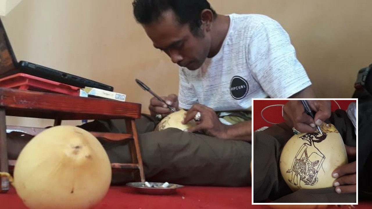 Gambar Wayang Di Kelapa Untuk 7 Bulanan