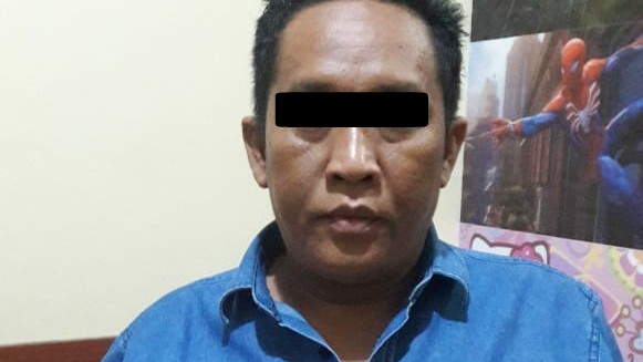 Rudiyanto, warga Desa Randupitu, Kecamatan Gending, Kabupaten Probolinggo. Pria 40 tahun ini ditangkap polisi diduga terlibat dalam praktik perdagangan manusia.