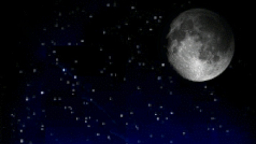 Langit Malam Gambar Bulan Dan Bintang Di Malam Hari