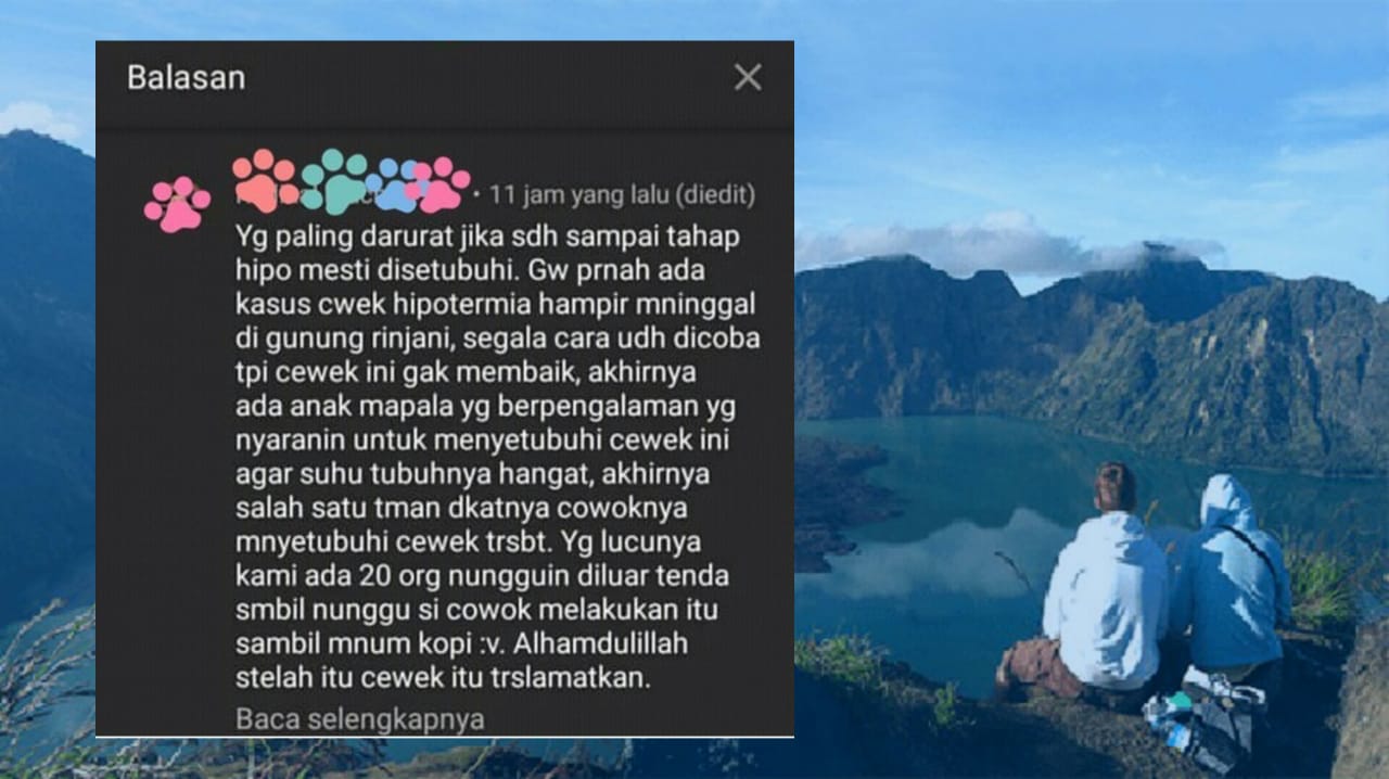 Viral Cerita Pendaki Perempuan Gunung Rinjani Disetubuhi Saat Hipotermia Wartabromo